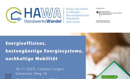 16./30.11.2023: Energieeffizienz, kostengünstige Energiesysteme, nachhaltige Mobilität